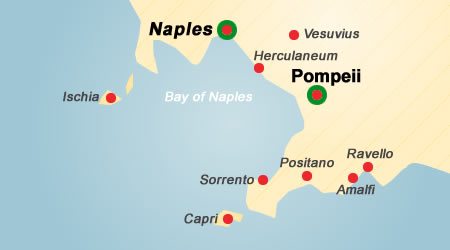 Walking Guided Tour of Pompeii and Naples